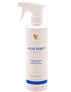 Aloe First spray, hudplejende aloe vera produkt