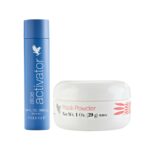 Forever Aloe Mask, består af 2 produkter - Aloe Activator og Mask Powder