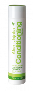 Aloe-Jojoba Conditioning Rinse Aloe-Jojoba Conditioning Rinse Forever, balsam til slidt og farvet hår, skæl, kløende hovedbund, tørt hår, filtret og kruset hår