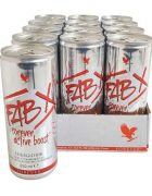 12 stk FAB X Forever Active Boost 250 ml, sukkerfri