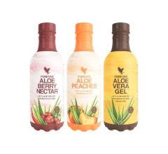 Forever Aloe Vera drikke, 3 slags i 1000 ml PET flaske